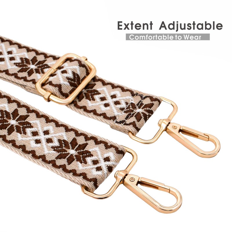 ROYGBCP Wide Purse Straps Replacement Crossbody Straps for Purses,Belts for Women,Purse Strap Extender,Crossbody Bag Straps Adjustable, Luggage Backpack Replacement Straps for Women - Image 4