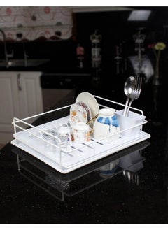 MAİN SHOP Modern Tray Dish Rack Plate Rack Stainless Metal Dish Basket Countertop Drying Rack  - Image 2