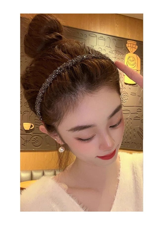 Goolsky 1 Pcs New Fashion Sparkling Rhinestone Headband, Women Girls Elegant Hair Band Hair Hoop Hair Accessories  - Image 1