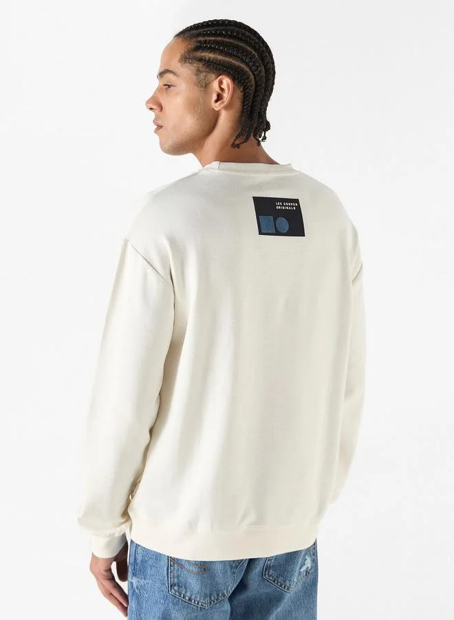 Lee Cooper Lee Cooper Typographic Detail Sweatshirt with Long Sleeves