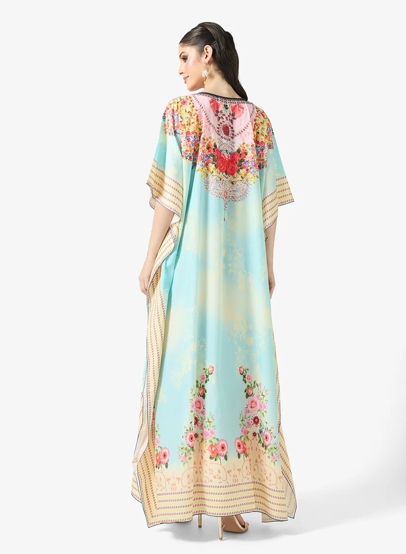 ارابيان كلوزيت Floral Kaftan Dress