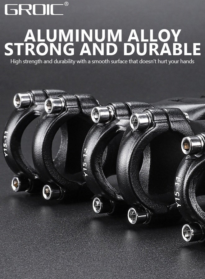 GROIC جذع دراجة MTB قابل للتعديل 31.8 مم - 120 مم 60 درجة رافعة جذع الدراجة للمقود - موسع مقود الدراجة الجبلية من سبائك الألومنيوم لدراجة الطريق MTB Road City - Image 1
