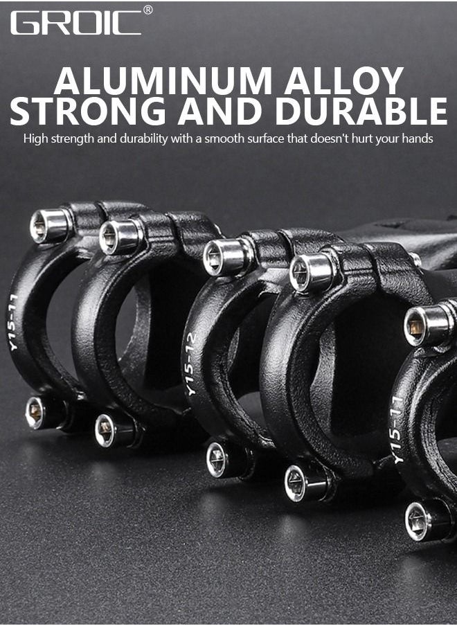 GROIC Adjustable MTB Stem 31.8mm - 120mm 60 Degree Bike Stem Riser for Handlebar - Aluminum Alloy Mountain Bike Handlebar Riser Extender for MTB Road City Bike Bicycle  - Image 2