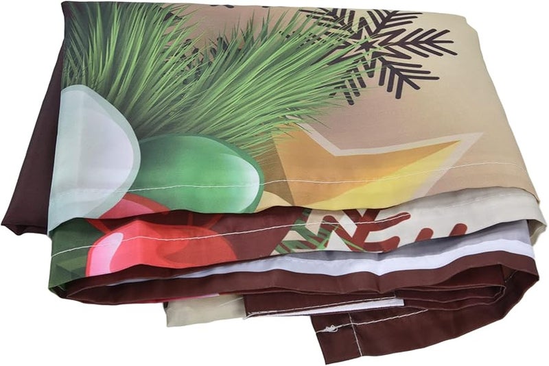 Christmas 3D Digital Printing Curtain Premium Polyester Fiber For Outdoor Porch Balcony 170x200cm - Image 5