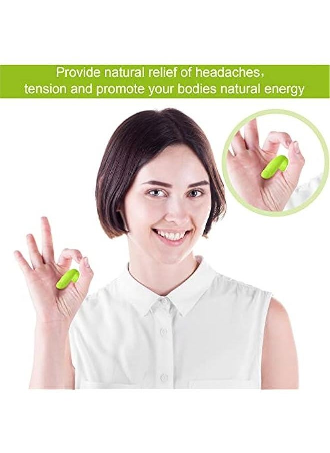 Generic 8 Pieces Acupressure Hand Clip for Migraine Relief and Relaxation in Green and Blue  - Image 5