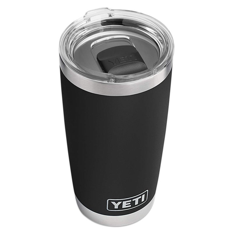 YETI Rambler 20 oz Tumbler, Stainless Steel, Vacuum Insulated with MagSlider Lid, Black - Image 1