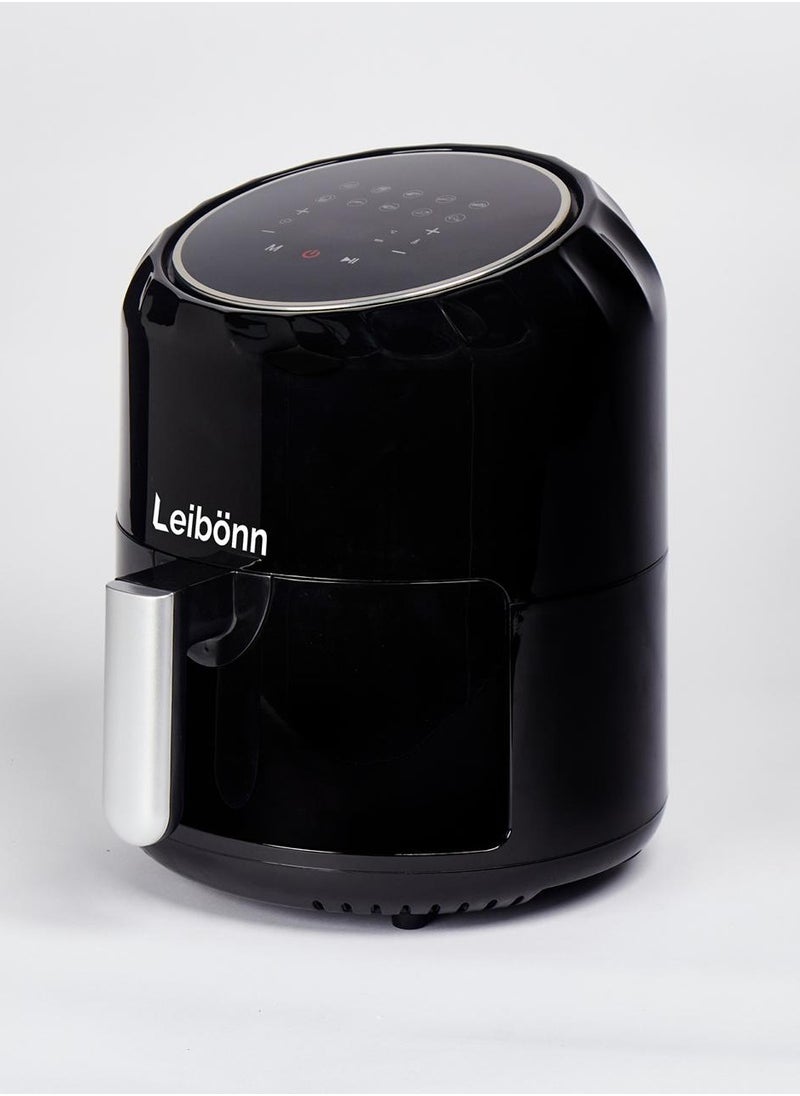 Leibonn - مقلاة هوائية رقمية إيزي فراي ماكس، 3.5 لتر، 10 في 1، لا تستخدم الزيت، تقلى بالهواء، مقرمشة للغاية، مشوية، خبز، إعادة تسخين، تجفيف، 6 أجزاء، غير لاصقة، سلال آمنة للاستخدام في غسالة الأطباق - Image 1