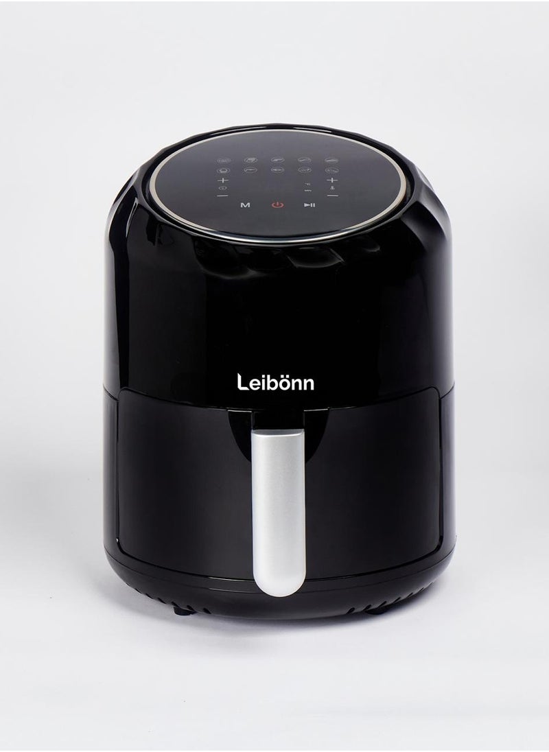 Leibonn - مقلاة هوائية رقمية إيزي فراي ماكس، 3.5 لتر، 10 في 1، لا تستخدم الزيت، تقلى بالهواء، مقرمشة للغاية، مشوية، خبز، إعادة تسخين، تجفيف، 6 أجزاء، غير لاصقة، سلال آمنة للاستخدام في غسالة الأطباق - Image 1