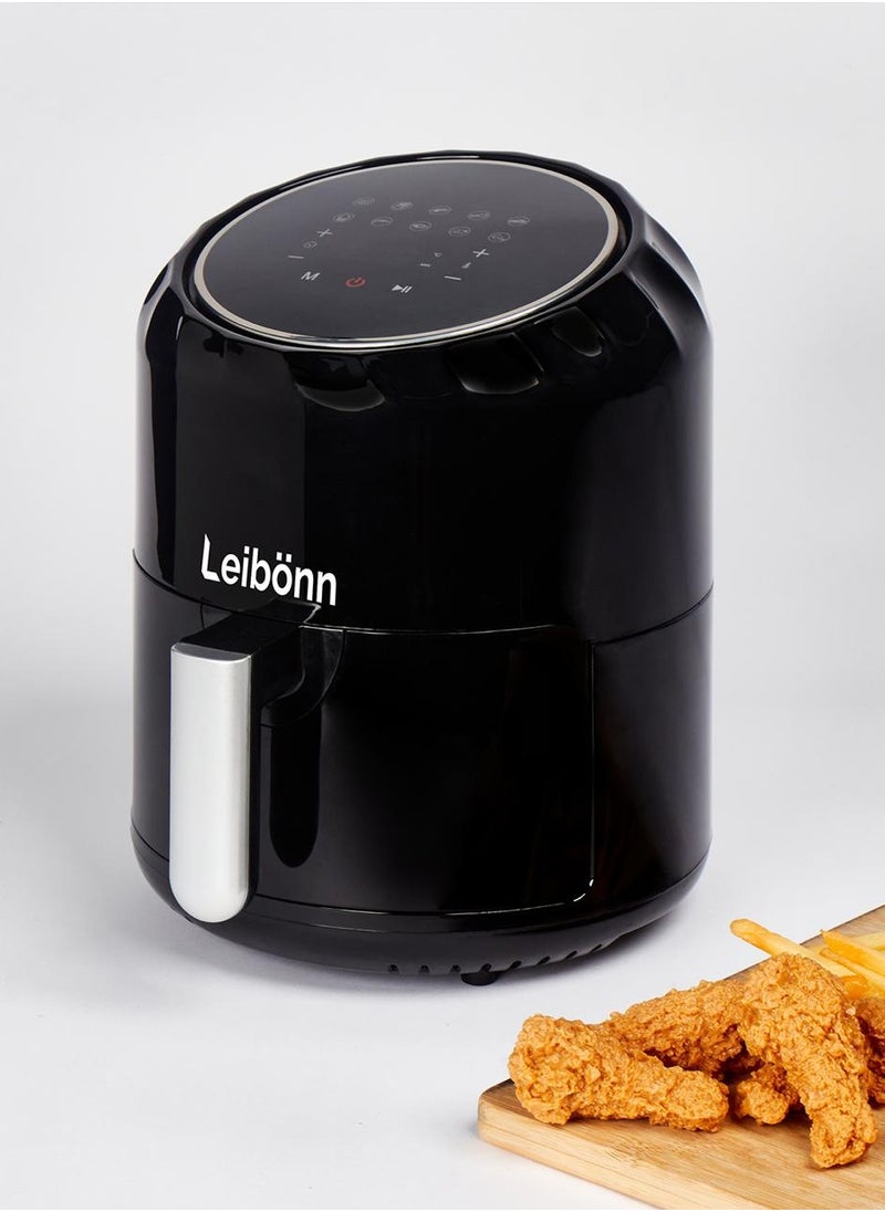 Leibonn - مقلاة هوائية رقمية إيزي فراي ماكس، 3.5 لتر، 10 في 1، لا تستخدم الزيت، تقلى بالهواء، مقرمشة للغاية، مشوية، خبز، إعادة تسخين، تجفيف، 6 أجزاء، غير لاصقة، سلال آمنة للاستخدام في غسالة الأطباق - Image 1