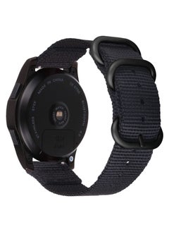 Generic Nylon Strap 20MM Blue Fits With Amazfit Bip U Pro / Bip / Bip Lite / Bip S / Bip S Lite / Bip U Band Wrist Strap Black  - Image 3