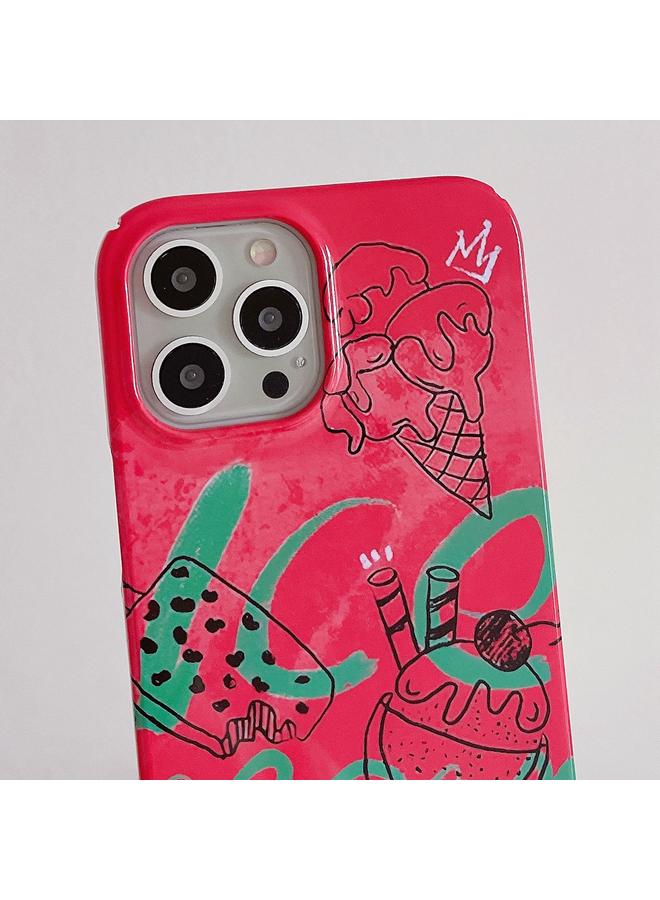 زبون جراب لهاتف iPhone 13 Pro Max بنمط مرسوم عليه رسومات - Image 4