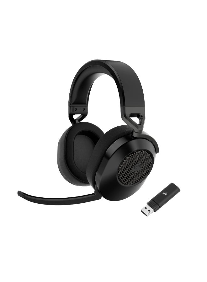 كورسير سماعة الألعاب اللاسلكية CORSAIR HS65 متعددة المنصات مع بلوتوث – صوت محيطي دولبي 7.1 – ميكروفون متعدد الاتجاهات – متوافقة مع iCUE – PC، Mac، PS5، PS4، نينتندو سويتش، موبايل – كربون - Image 1
