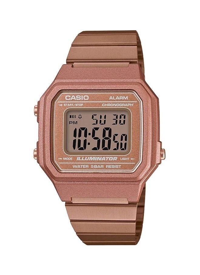 CASIO - Casio B650WC-5ADF Men's Vintage Digital Watch, 43 mm, Rose Gold - Image 1
