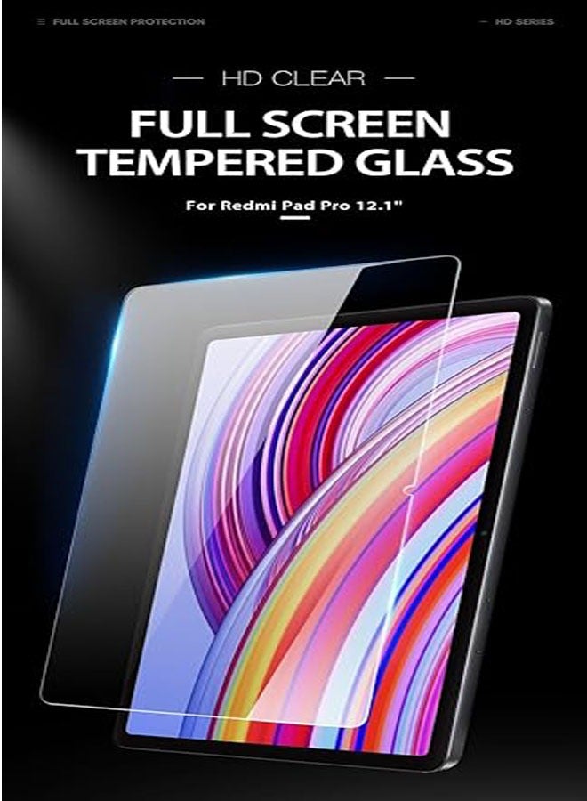 【2-Pack】 Screen Protector for Xiaomi Redmi Pad Pro 12.1, Ultra-Thin HD 2.5D Premium Tempered Glass Screen Protector - Image 2