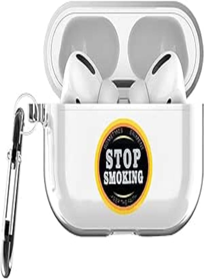 OR Transparent Protective Hard Cover for Airpods Pro - Stop Smoking Sign