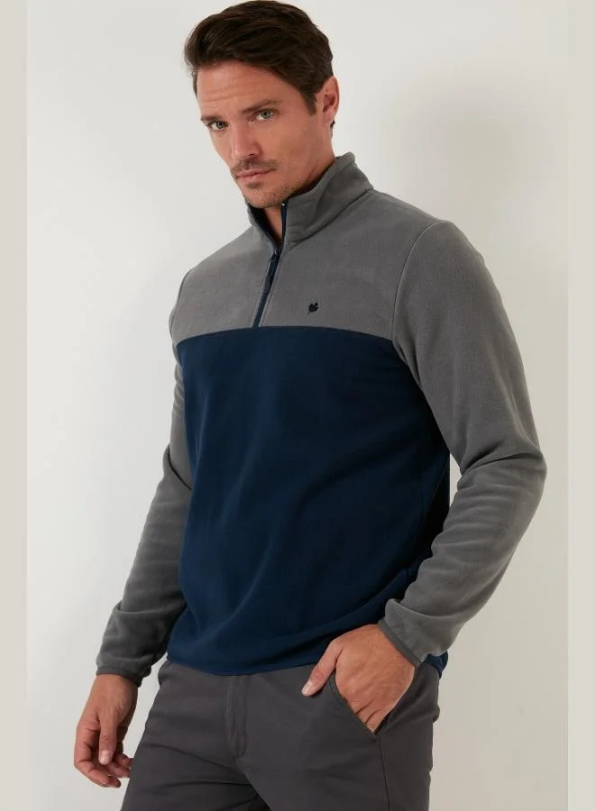 Buratti  Buratti Regular Fit Anti-Pilling Non-Pilling Standing Collar Winter Raised Polar Fleece Men's POLAR 5906016 for Men | Best Price UAE