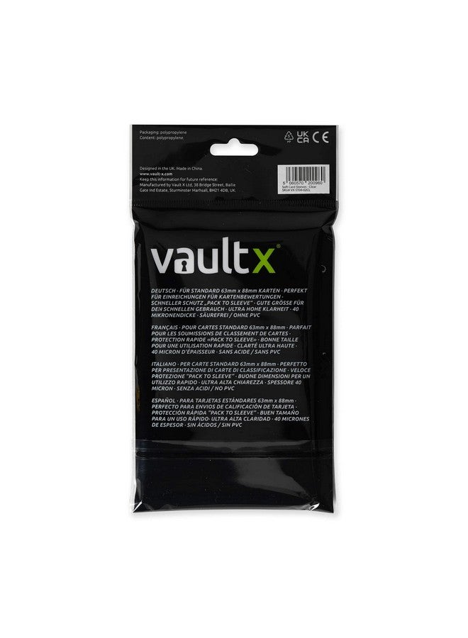 Vault X Soft Trading Card Sleeves - 40 Micron High Clarity Penny Sleeves For Tcg (200 Pack)  - Image 3