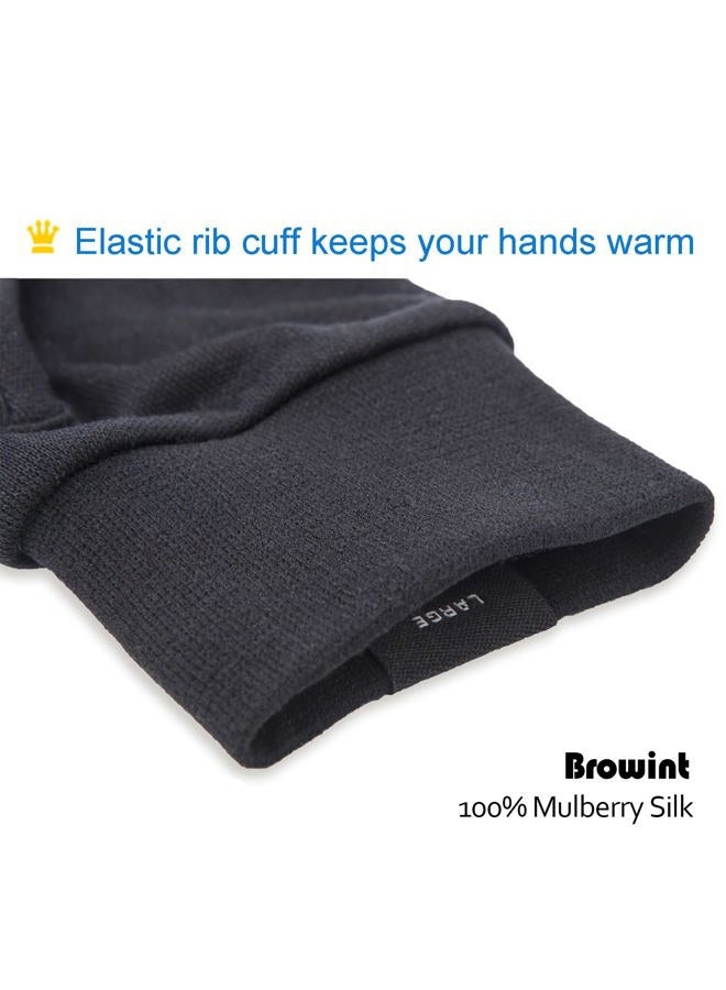 Browint Aibearty Women Touchscreen Gloves Warm Knit Texting Winter Gloves,Elastic Wrist Cuff - Image 2