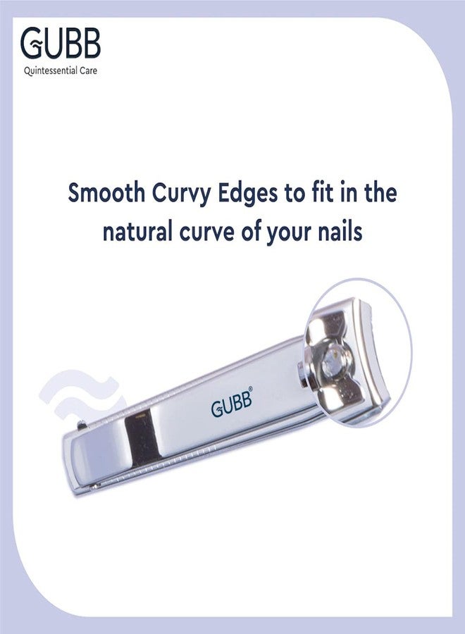 GUBB Toe Nail Clipper For Men & Women | Stainless Steel Nail Cutter Pack of 2 - Image 3