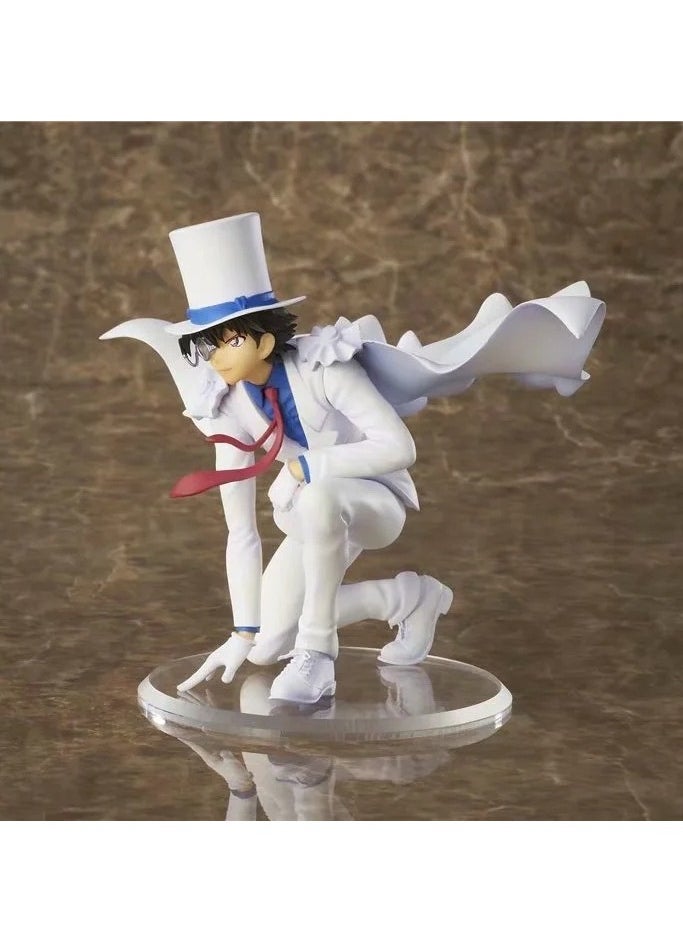 General - Detective Conan kneeling white dress kneeling anime character collection statue model, white monster thief Kidd PVC model toy decoration collection gifts - Image 1