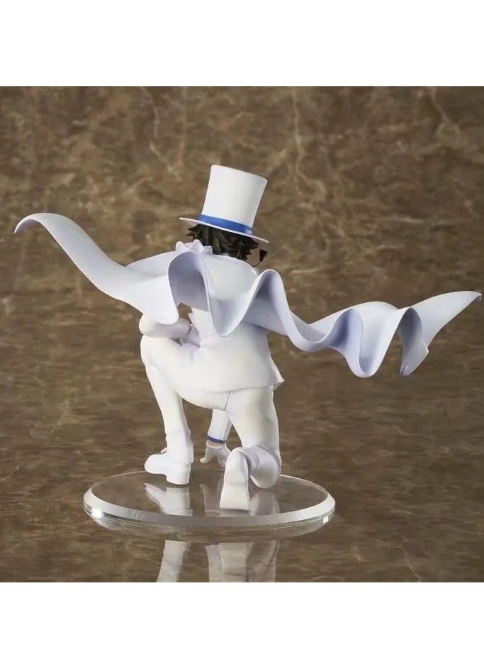 General - Detective Conan kneeling white dress kneeling anime character collection statue model, white monster thief Kidd PVC model toy decoration collection gifts - Image 1