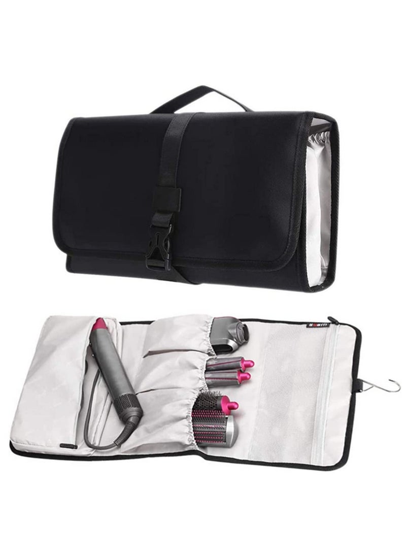 حقيبة تنظيم ملحقات Dyson Airwrap - حامل تخزين متعدد الجيوب مع خطاف تعليق | لبراميل Dyson Airwrap وأدوات التصفيف والفرش وملحقات المجفف | منظِّم سفر مقاوم للغبار ومتين - Image 1