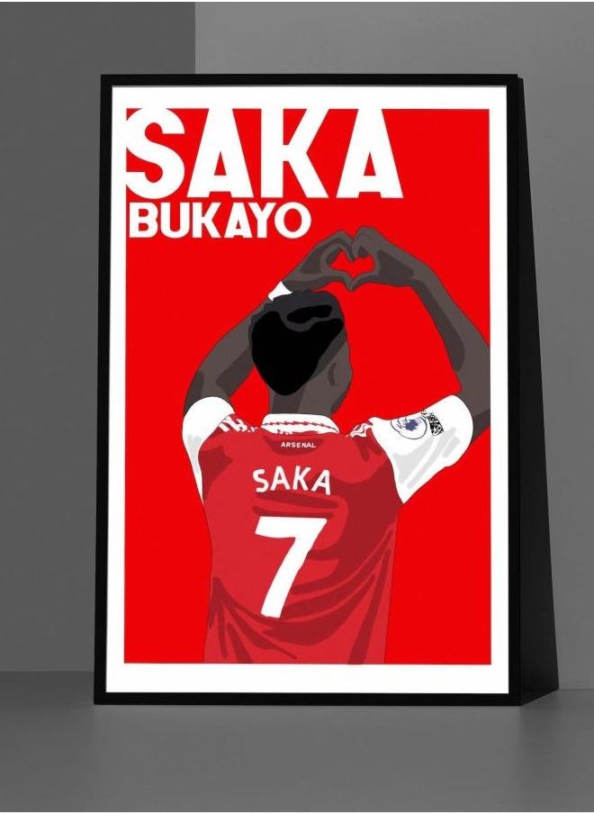 Generic - Bukayo Saka Poster - Goal - Arsenal Football Club - Gunners Football Poster - Image 1
