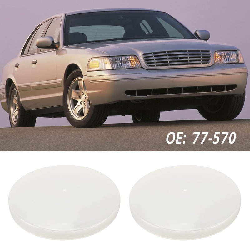 عدسة القبة المستديرة، 2 قطعة 5 بوصة غطاء عدسة ضوء القبة التذكاري 77‑570 بديل لـ CROWN 1998‑2011 - Image 4
