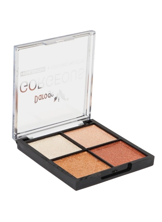 daroge Highlighter Makeup Palette - 4 Color - Image 1