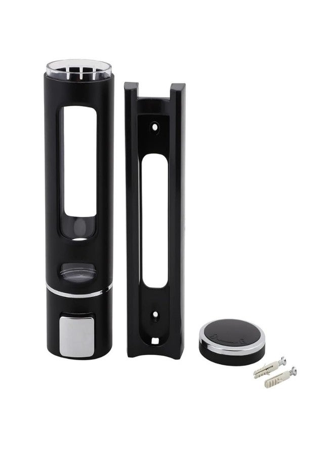 BATHONIX Black Capsule Soap Dispenser ABS Plastic Wall Maunted 400ml (Pack of 2) - Image 3