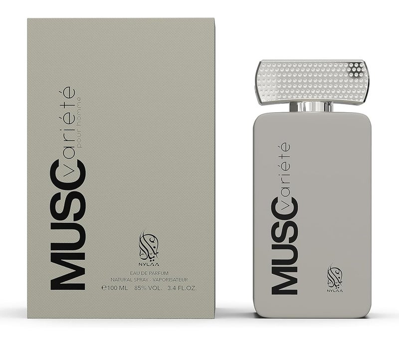 NYLAA Musc Variete Eau De Parfum(EDP) 100ML | Premium Perfume for Men | Long Lasting Fragrance | Daily Use Perfume - Image 1