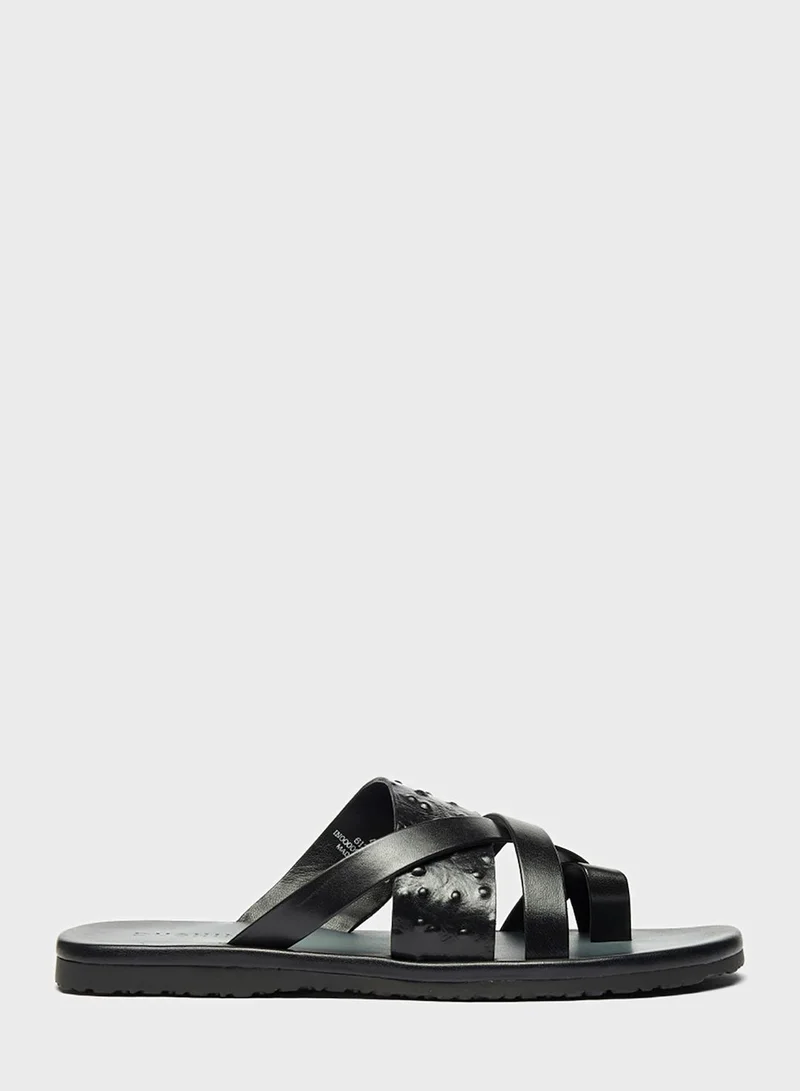 DUCHINI Cross Strap Arabic Sandals
