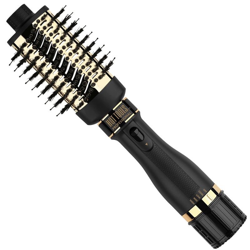 Hot Tools أدوات ساخنة برو فنان 24K ذهب واحد خطوة صغيرة قابلة للفصل مجفف شعر ومكثف | تصفيفات صالون بجودة في المنزل - Image 1