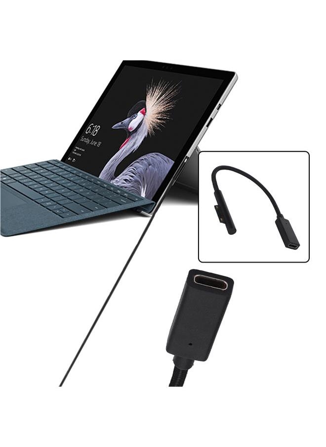 20cm PD Charging Cable PVC Braided Power Line for Microsoft Surface Pro6/Pro5/4/3/2 - pzsku/ZFAAB3BC306CE4FD8D3E8Z/45/_/1726479597/0b9b8dc2-5d20-4f30-9e28-9af6697d4ee3