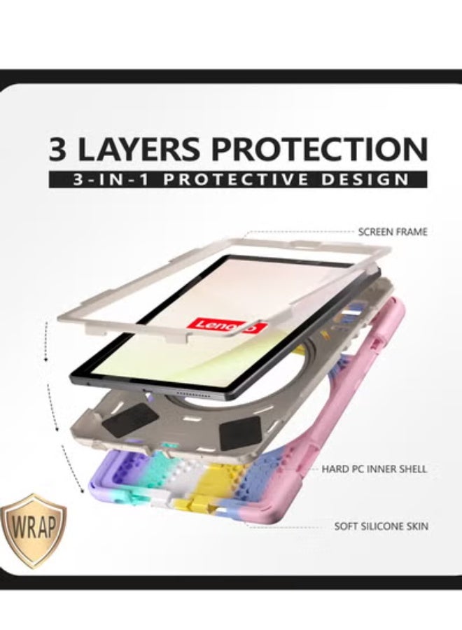 GULFLINK Back Cover Protect Case for Lenovo M9 TB-310FU 2023 Colorful Pink - Image 2