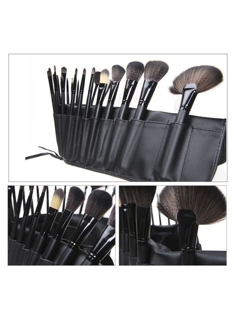 ORiTi - Makeup Brush Set 24pcs Wood Handle Essential - Image 1