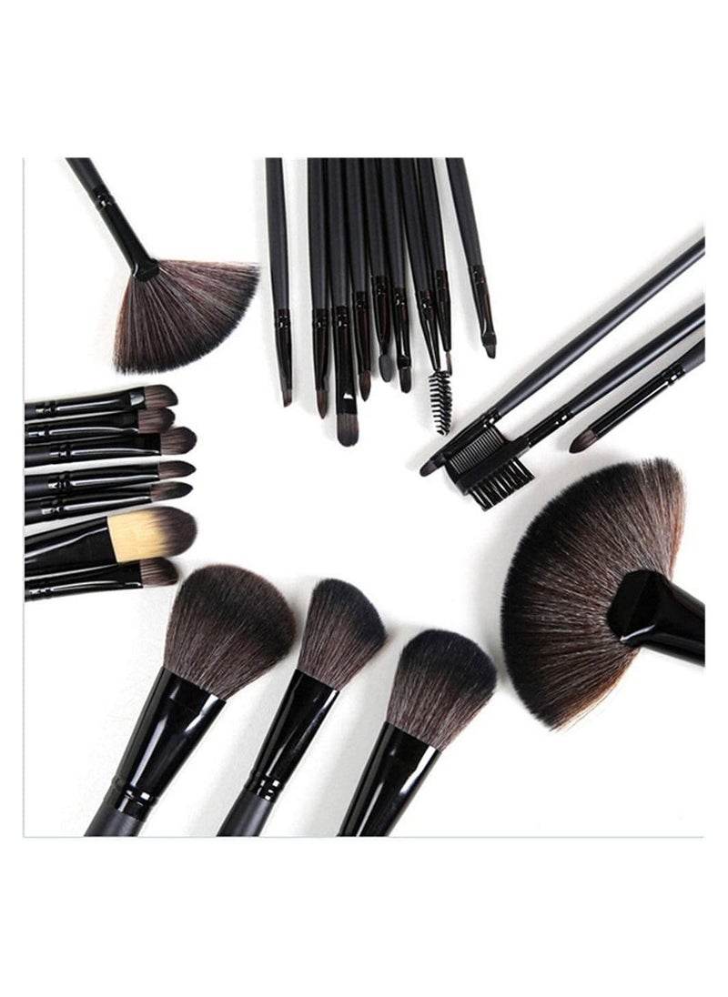 ORiTi - Makeup Brush Set 24pcs Wood Handle Essential - Image 1