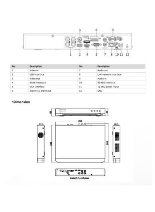 جهاز DVR iDS-7204HQHI-M1/XT 4CH 5MP Lite AcuSense، H.265 Pro+، التعلم العميق، التعرف على الوجه - view 4