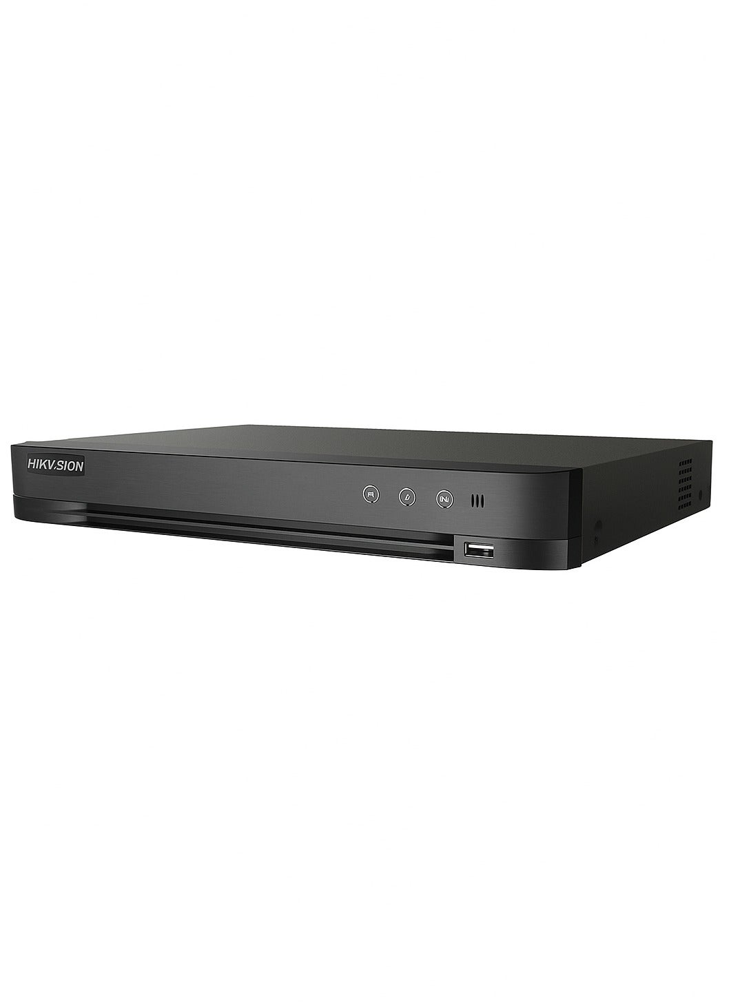 iDS‑7204HQHI‑M1/XT 4CH 5MP Lite Turbo HD DVR, AcuSense AI Human/Vehicle Detection, Perimeter Protection, 1-Channel Facial Recognition, H.265+ Compression, 4 Analog + 6 IP Channels, HDMI/VGA Output, Up to 10TB HDD Support (HDD Not Included), ONVIF & Hik-Connect Compatible | iDS-7204HQHI-M1/XT