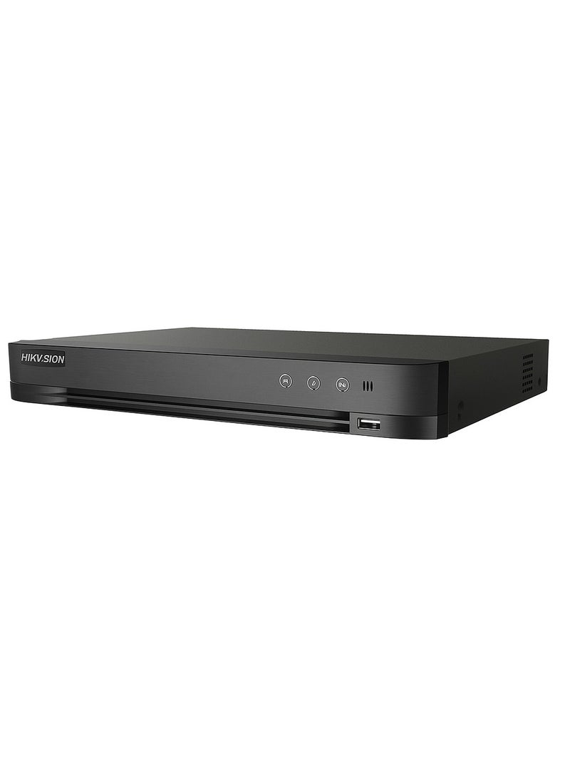 هيك فيجن جهاز DVR iDS-7204HQHI-M1/XT 4CH 5MP Lite AcuSense، H.265 Pro+، التعلم العميق، التعرف على الوجه - Image 1