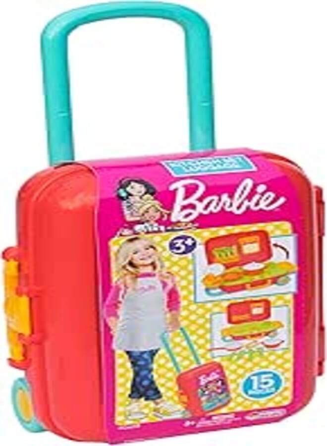 Dede BARBIE KITCHEN Set LUGGAGE boy toys, girl toys, birthday gift, Christmas gift, growth, fun, for kids.