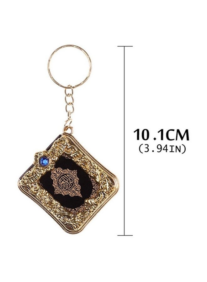 Krisah Plastic Mini Quran Keychain Pack Of 2 Golden & Silver - Image 3