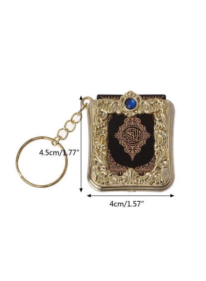 Krisah Plastic Mini Quran Keychain Pack Of 2 Golden & Silver - Image 4