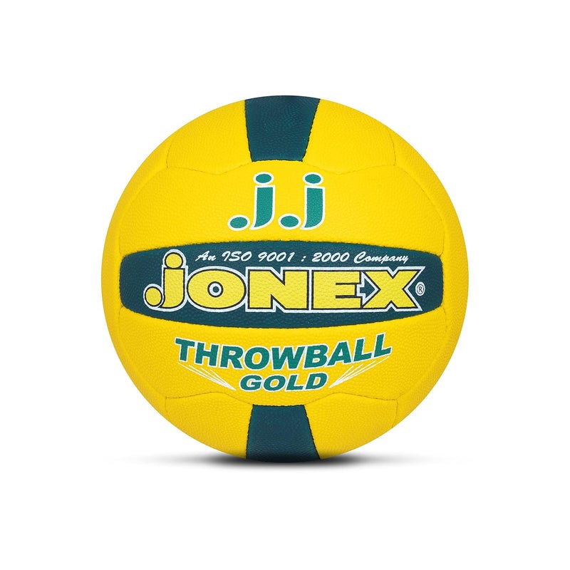 Jonex JJ Throwball Gold for Indoor-Outdoor Training Throwball Size 5 (MYC) - Image 1