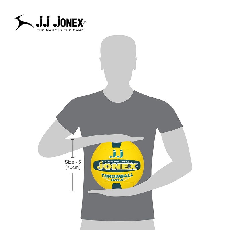 Jonex JJ Throwball Gold for Indoor-Outdoor Training Throwball Size 5 (MYC) - Image 2