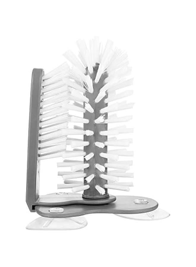 Bottle Washer with Double Sided Bristle Brush and Suction Base, Cup Cleaner Sink Attachment, Kitchen Sink Washing Cleaning Tools