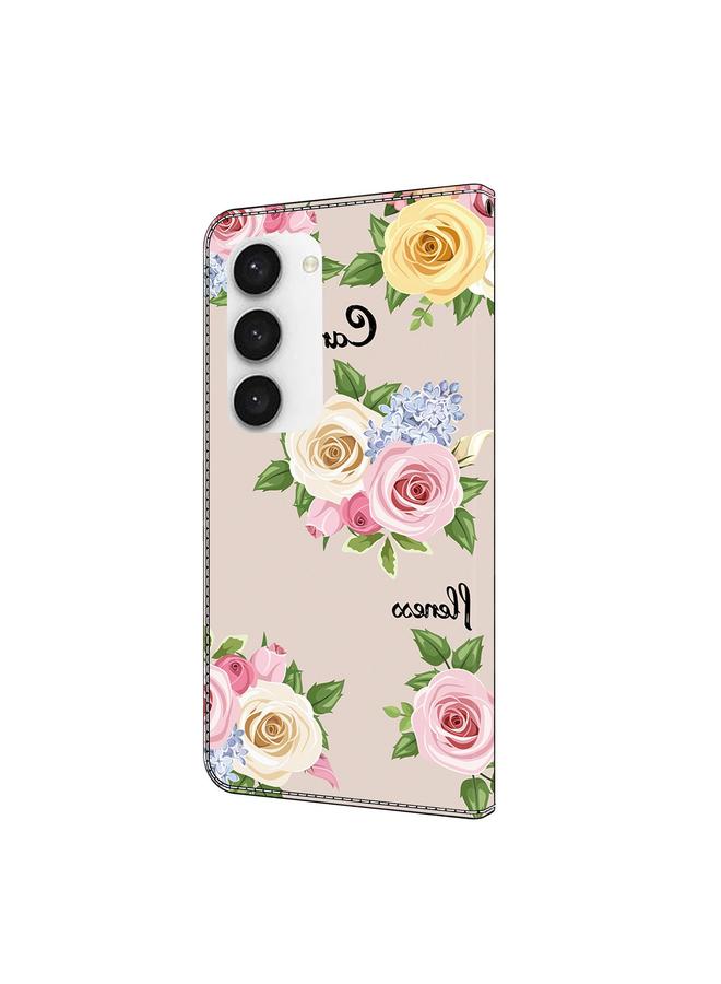 S-TOP Case For Samsung Galaxy S23 5G Fresh Painted Leather Phone Case - Image 3