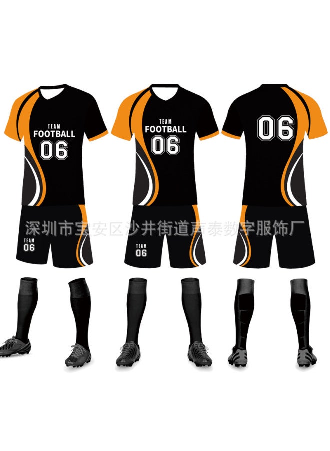 Football Uniform Suit Men's Customized Professional Quick-drying Football Game Training Team Uniform Customized Adult And Kidsren's Football Jersey