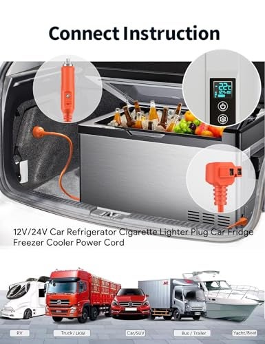 Tonton 16AWG 12V/24V DC Power Cord Cable 11.6FT 3.5M for Car Refrigerator Compatible with Alpicool, Bodega, Euhomy, BougeRV, ARB, Dometic, ICECO, Setpower, JoyTutus Portable Fridge Freezer Compressor Cooler - Image 4