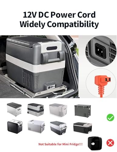 Tonton 16AWG 12V/24V DC Power Cord Cable 11.6FT 3.5M for Car Refrigerator Compatible with Alpicool, Bodega, Euhomy, BougeRV, ARB, Dometic, ICECO, Setpower, JoyTutus Portable Fridge Freezer Compressor Cooler - Image 2